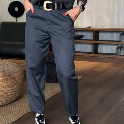 MATHILDA - GESTREEPTE PANTALON