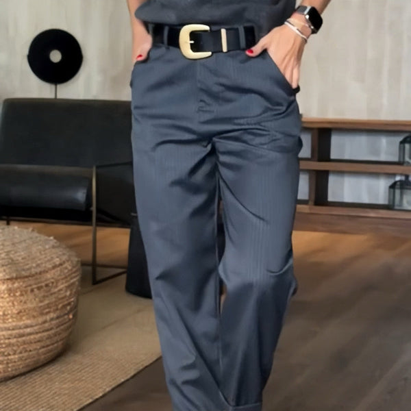 MATHILDA - GESTREEPTE PANTALON