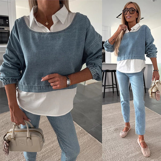 LORA - TWEE DELIGE SET VAN DENIM