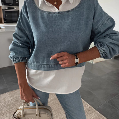 LORA - TWEE DELIGE SET VAN DENIM
